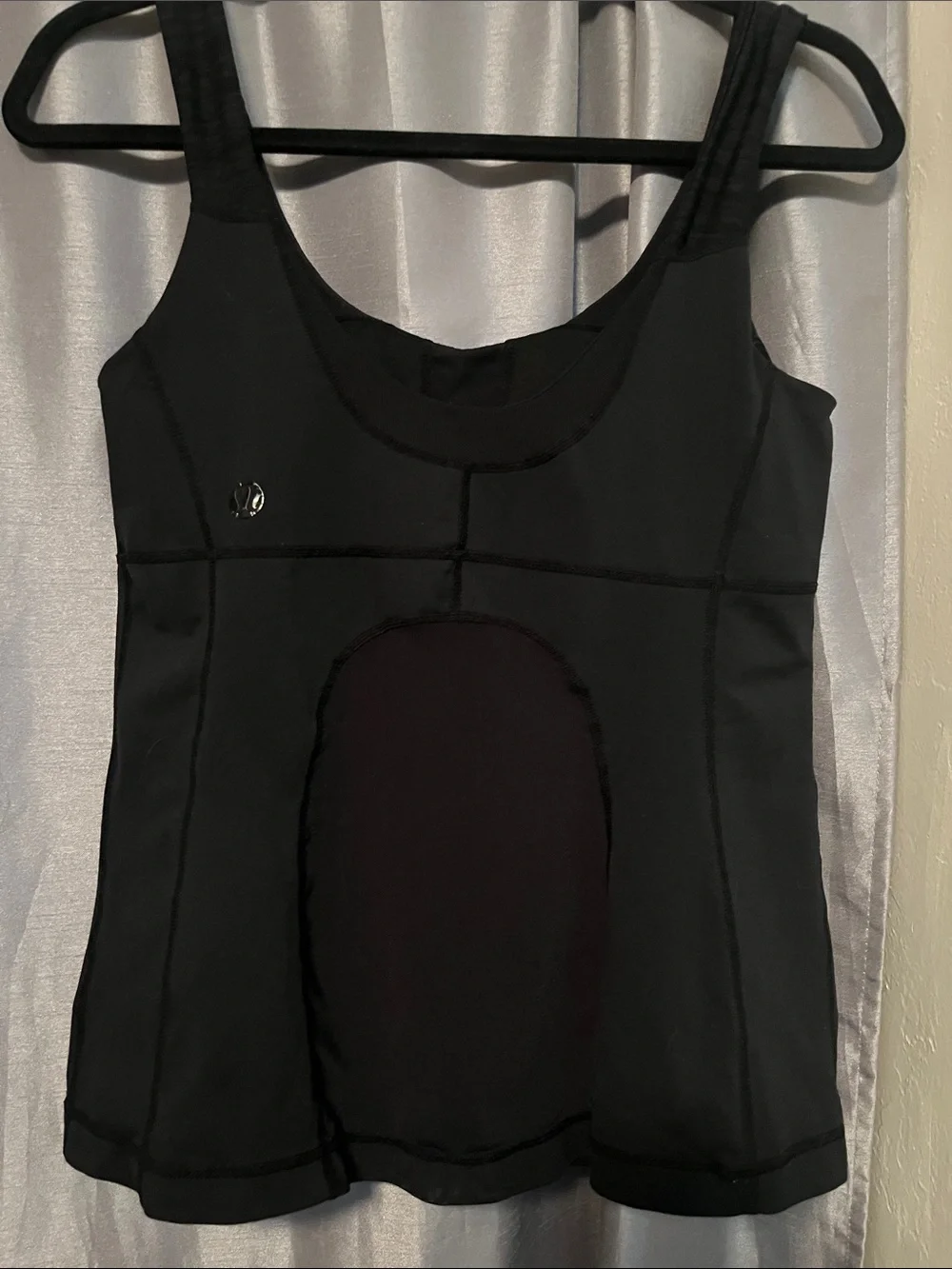 lululemon athletica Black Athletic Tank with Mesh Insert